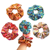 Scrunchies (Set of 4)- Blossom Trees