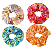 Scrunchies (Set of 4)- Blossom Trees