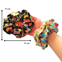 Scrunchies (Set of 3) - Cranes & Mount Fuji