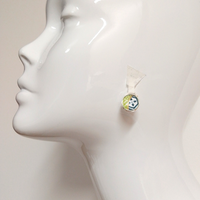 Earrings: Stud Earrings - Turtle Shell and Flower (Kikko Hanabishi 亀甲花菱)